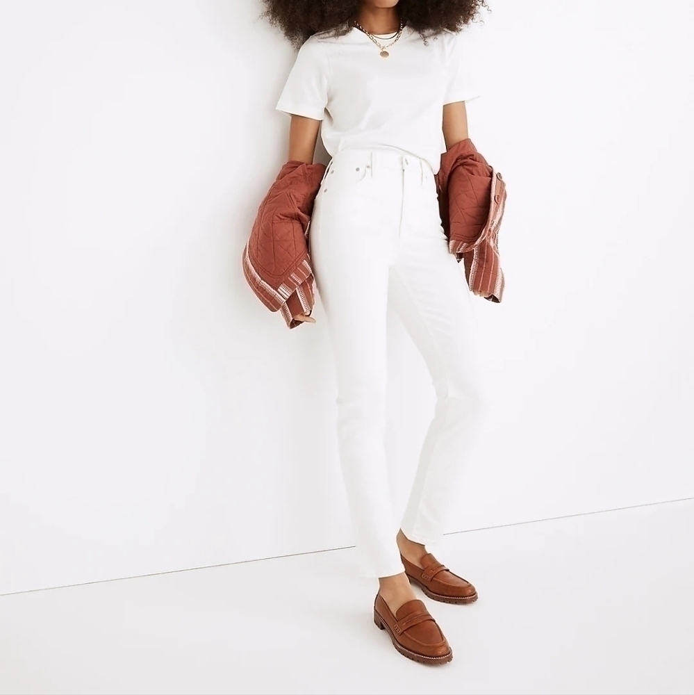 Madewell The Perfect Vintage Jean in True White‎ size 31 NWT ND501